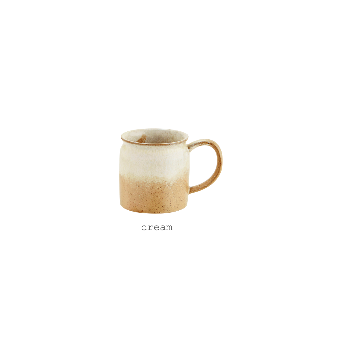 stoneware mug with handle