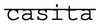 casita logo in serif font