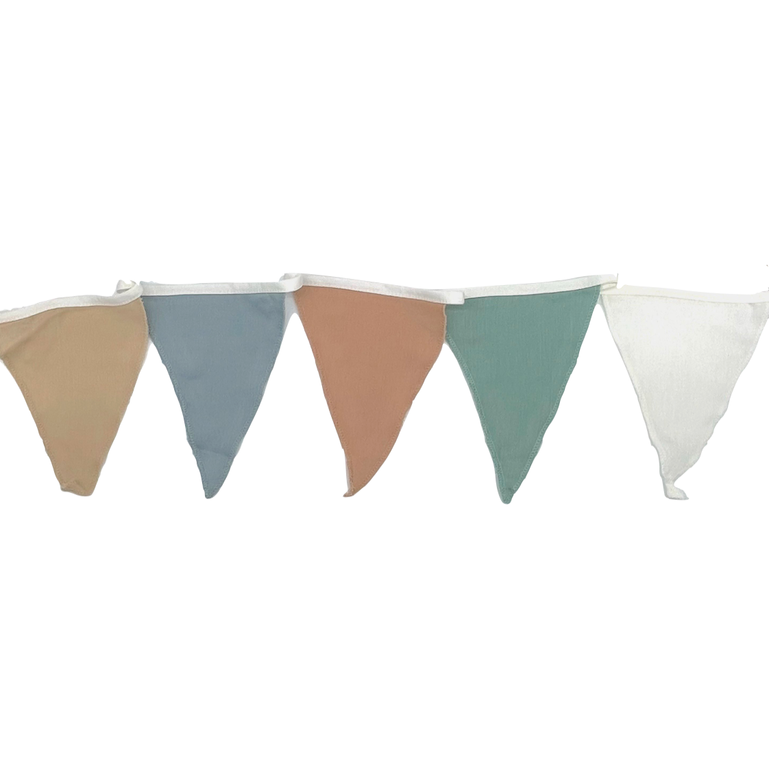 pastel muslin bunting