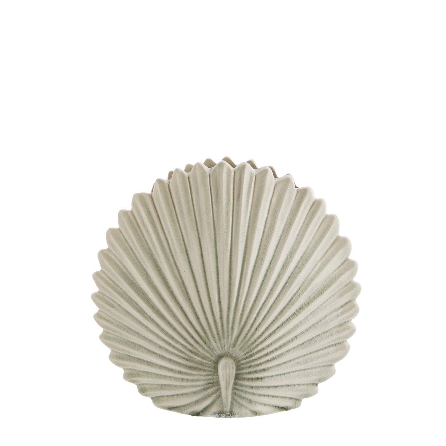 stoneware leaf vase