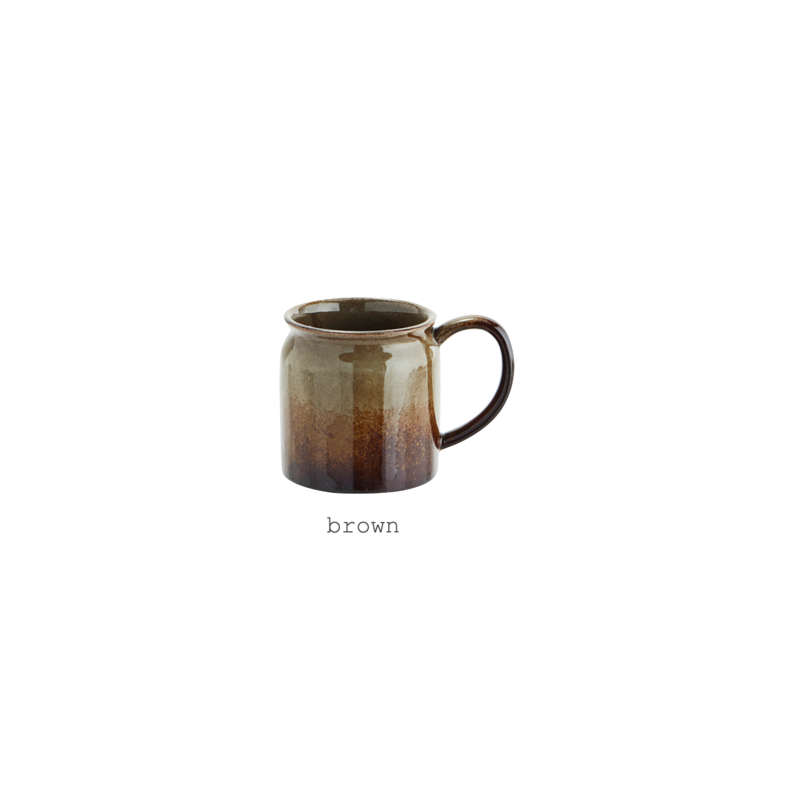 stoneware mug with handle