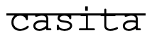 casita logo in serif font