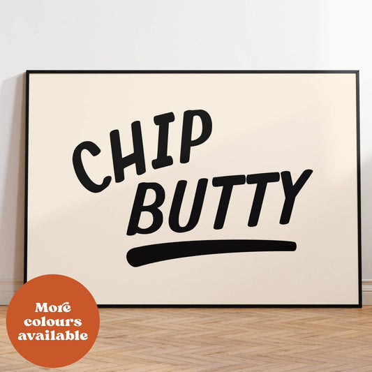chip butty print