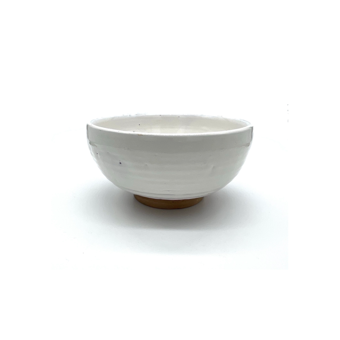 handmade earthenware white bowl