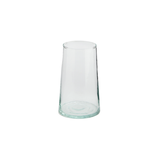 one clear drinking glass