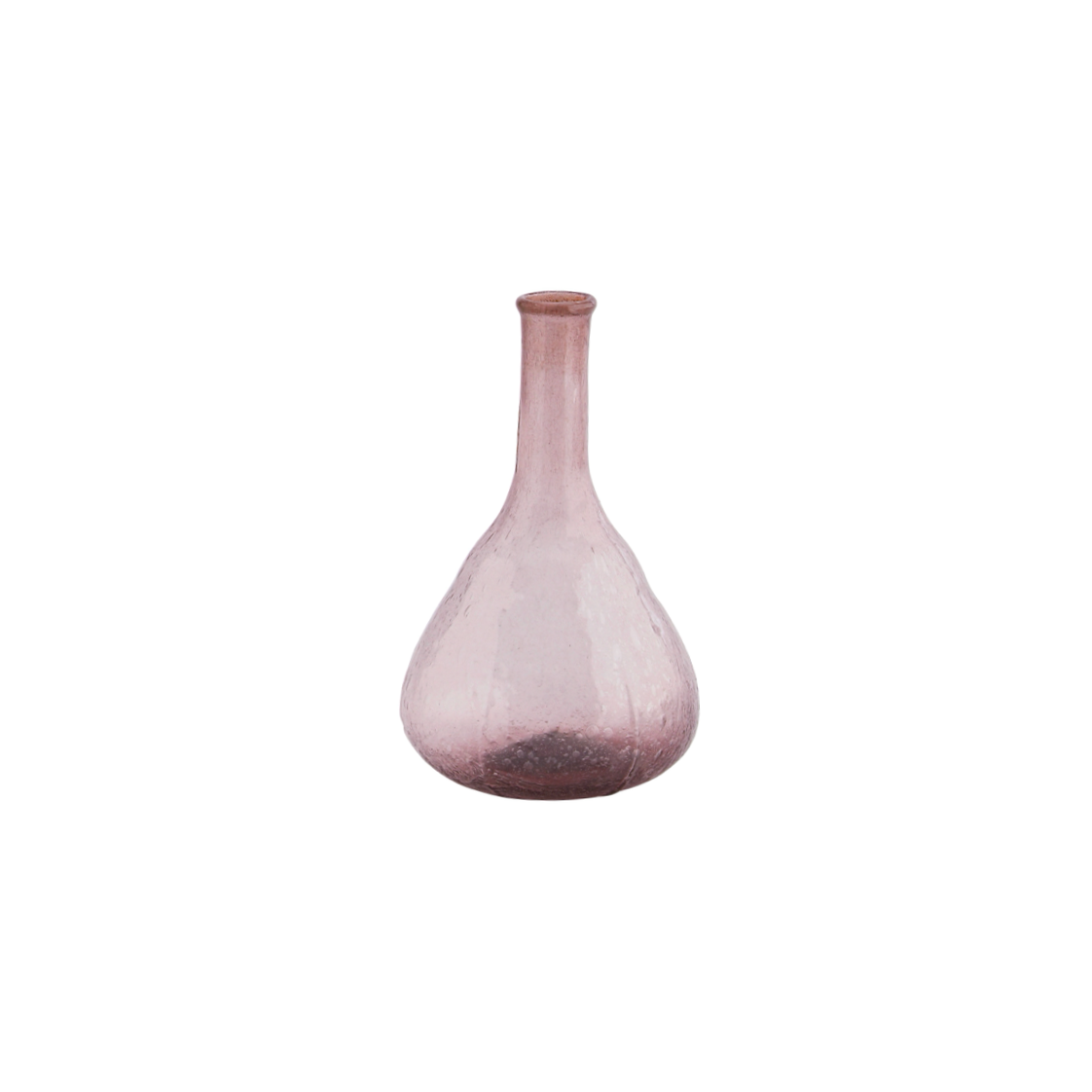 fluted glass vase in lilac